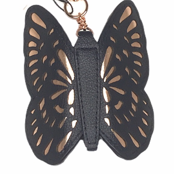 Vera Bradley Butterfly Bag Charm Navy Rose Gold - Picture 2 of 5